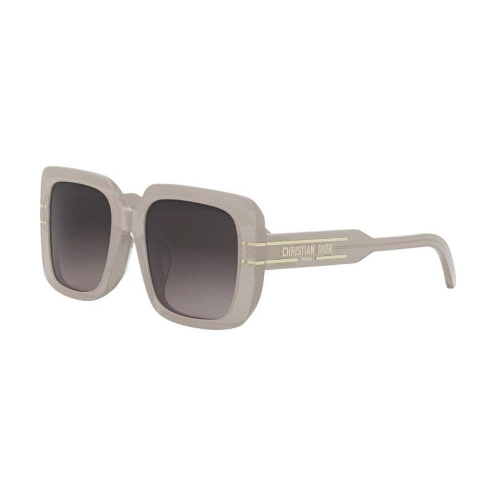 Dior Sunglasses Square Full Rim, Shiny Brown Frame and Grey Gradient Lens